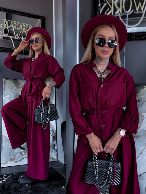 ELYNDI set "ROSEMARY V6238" - BORDEAUX